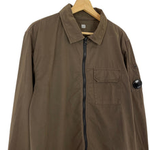 Load image into Gallery viewer, C.P Company Brown Full Zip Pocket Lens Overshirt - Double Extra Large (XXL) PTP 23&quot;
