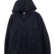 Load image into Gallery viewer, C.P Company Dk Navy Goggle Hooded Overshirt - Double Extra Large (XXL) PTP 23.5&quot;
