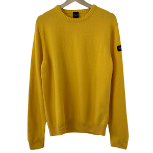 Paul and Shark Yellow Crew Neck Sweater - Large (L) PTP 22"