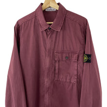 Load image into Gallery viewer, Stone Island Burgundy Pocket Overshirt - Extra Large (XL) PTP 23.25&quot;
