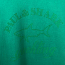 Load image into Gallery viewer, Paul and Shark Green Short Sleeved Logo T-Shirt - Medium (M) PTP 18.25&quot;
