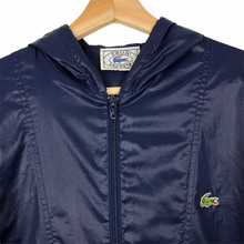 Load image into Gallery viewer, Vintage Dark Navy Lacoste Izod Half Zip Cagoule - Extra Large (XL) PTP 26&quot;
