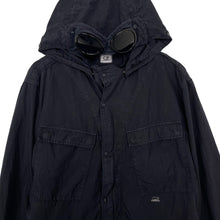 Load image into Gallery viewer, C.P Company Dk Navy Goggle Hooded Overshirt - Double Extra Large (XXL) PTP 23.5&quot;
