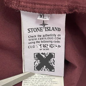 Stone Island Burgundy Pocket Overshirt - Extra Large (XL) PTP 23.25"