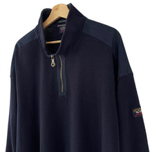 Load image into Gallery viewer, Paul and Shark Navy Bretagne Half Zip Jumper - Six Extra Large (6XL) PTP 30&quot;
