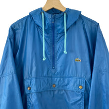 Load image into Gallery viewer, Vintage Light Blue Lacoste Izod Half Zip Cagoule - Medium (M) PTP 24.5&quot;
