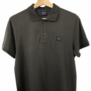 Paul and Shark Khaki / Brown Short Sleeved Polo - Medium (M) PTP 19.5"