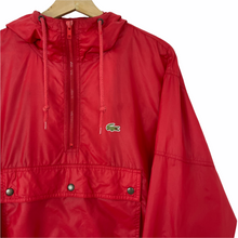 Load image into Gallery viewer, Vintage Red Lacoste Izod Half Zip Cagoule - Medium (M) PTP 24&quot;
