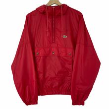 Load image into Gallery viewer, Vintage Red Lacoste Izod Half Zip Cagoule - Medium (M) PTP 24&quot;
