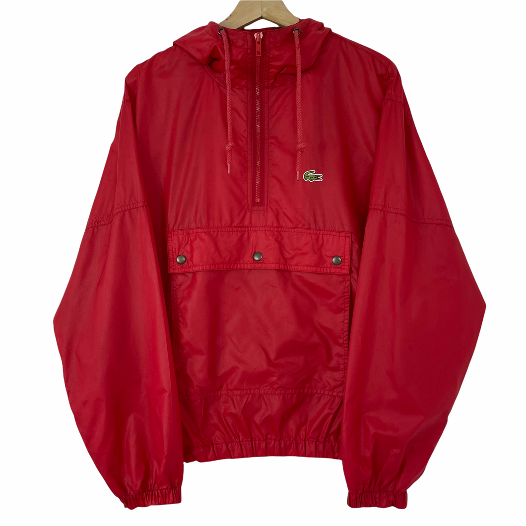 Vintage Red Lacoste Izod Half Zip Cagoule - Medium (M) PTP 24