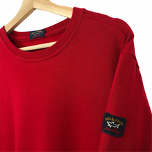 Load image into Gallery viewer, Paul and Shark Red Crew Neck Logo Sweater - Double Extra Large (XXL) PTP 24&quot;
