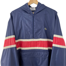 Load image into Gallery viewer, Vintage Navy Lacoste Izod Half Zip Cagoule - Extra Large (XL) PTP 26.25&quot;
