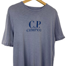 Load image into Gallery viewer, C.P Company Lilac Short Sleeved Logo T-Shirt - Medium (M) PTP 20&quot;
