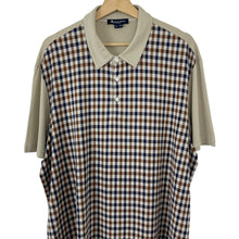 Load image into Gallery viewer, Aquascutum Beige / House Check Short Sleeved Polo - Triple Extra Large (XXXL) PTP 25.25&quot;
