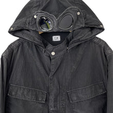 Load image into Gallery viewer, C.P Company Black Goggle Hooded Overshirt - Double Extra Large (XXL) PTP 24&quot;
