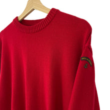 Load image into Gallery viewer, Paul and Shark Bretagne Red Crew Neck Sweater - Small (S) PTP 21&quot;
