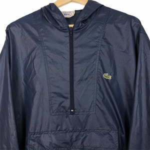 Vintage Navy Lacoste Izod Half Zip Cagoule - Large (L) PTP 25.25"