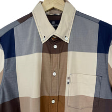 Load image into Gallery viewer, Aquascutum Block Check Short Sleeved Shirt - Medium (M) PTP 21&quot;
