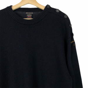 Vintage Paul and Shark Navy Bretagne Sweater - Large (L) PTP 23"