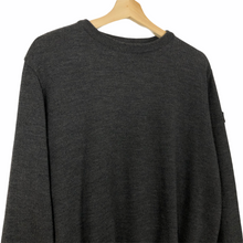 Load image into Gallery viewer, Paul and Shark Grey 100% Wool Crew Neck Logo Sweater - Medium (M) PTP 22.75&quot;
