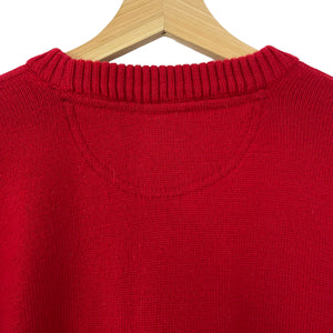 Paul and Shark Bretagne Red Crew Neck Sweater - Small (S) PTP 21"