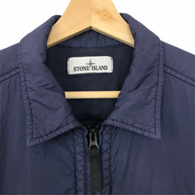 Load image into Gallery viewer, Stone Island Purple Zip Up Overshirt - Large (L) PTP 20.5&quot;
