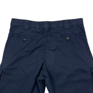 Paul and Shark Navy Bermuda Cargo Shorts - W 34"