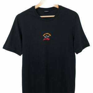 Paul and Shark Black Short Sleeved Logo T-Shirt - Small (S) PTP 18"