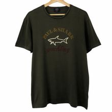 Load image into Gallery viewer, Paul and Shark Green Short Sleeved Logo T-Shirt - Extra Large (XL) PTP 21.75&quot;
