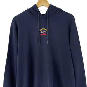 Paul and Shark Navy Centre Logo Hoody - Medium (M) PTP 22.5"