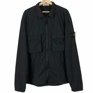 Stone Island Black Double Pocket Overshirt - Double Extra Large (XXL) PTP 25.75"