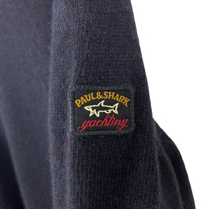 Paul and Shark Navy Crew Neck Eco Wool Sweater - Large (L) PTP 21.5"