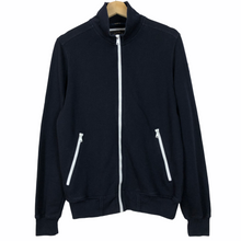 Load image into Gallery viewer, Paul and Shark Navy Zip Up Track Top - Medium (M) PTP 20.25&quot;
