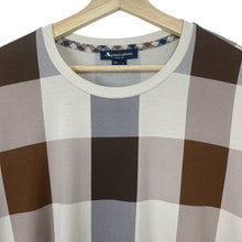 Load image into Gallery viewer, Aquascutum Block Check Short Sleeved T-Shirt - Large (L) PTP 21.25&quot;
