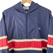 Load image into Gallery viewer, Vintage Navy Lacoste Izod Half Zip Cagoule - Extra Large (XL) PTP 26.25&quot;
