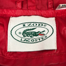 Load image into Gallery viewer, Vintage Red Lacoste Izod Half Zip Cagoule - Extra Large (XL) PTP 28&quot;
