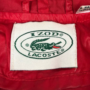 Vintage Red Lacoste Izod Half Zip Cagoule - Extra Large (XL) PTP 28"