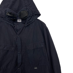 C.P Company Dk Navy Goggle Hooded Overshirt - Double Extra Large (XXL) PTP 23.5"