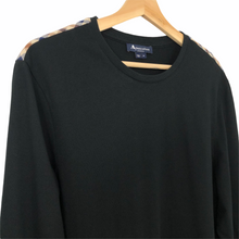 Load image into Gallery viewer, Aquascutum Black Long Sleeved T-Shirt - Medium (M) PTP 20.5&quot;
