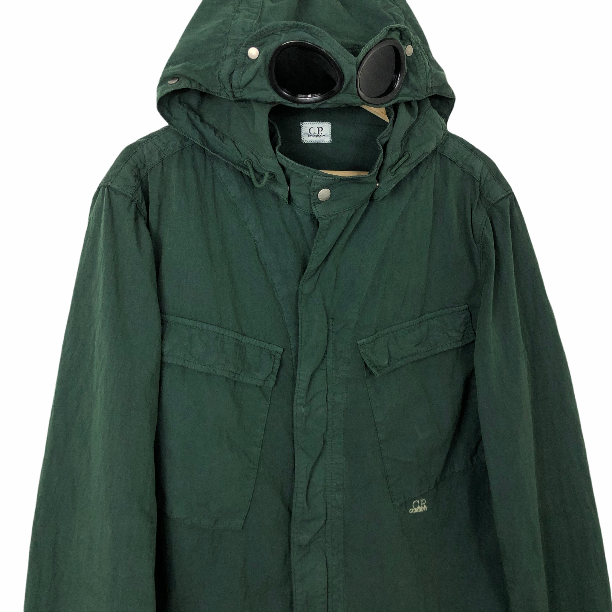 Cp company nyfoil goggle 2025 jacket green