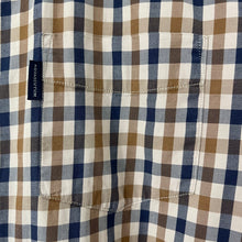 Load image into Gallery viewer, Aquascutum House Check Short Sleeved Shirt - Large (L) PTP 21.5&quot;
