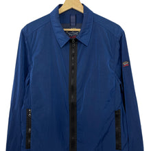 Load image into Gallery viewer, Paul and Shark Blue Nylon Shimmer Overshirt - Large (L) PTP 21&quot;
