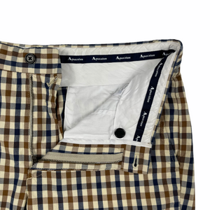 Aquascutum House Club Check Vicuna Shorts - W 30"