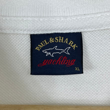 Load image into Gallery viewer, Paul and Shark White Short Sleeved Polo - Extra Large (XL) PTP 21.75&quot;
