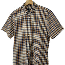 Load image into Gallery viewer, Aquascutum House Check Short Sleeved Shirt - Large (L) PTP 21.5&quot;
