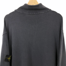 Load image into Gallery viewer, Vintage Stone Island Navy Button Up Sweater - Large (L) PTP 24.75&quot;
