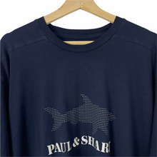 Load image into Gallery viewer, Paul and Shark Navy Short Sleeved Logo T-Shirt - Double Extra Large (XXL) PTP 25&quot;
