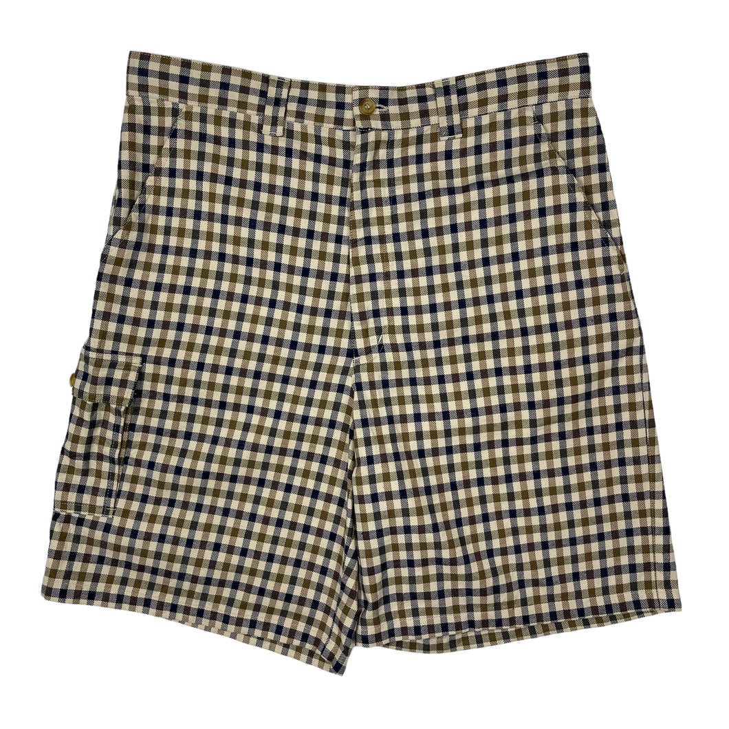 Aquascutum House Check Cargo Shorts - W 36