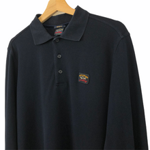 Load image into Gallery viewer, Paul and Shark Navy Long Sleeved Polo - Large (L) PTP 20.5&quot;
