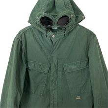 Load image into Gallery viewer, C.P Company Green Goggle Hooded Overshirt - Extra Large (XL) PTP 21.5&quot;
